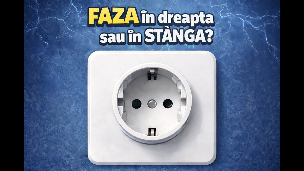 În priză faza trebuie să fie pe dreapta sau pe stânga?