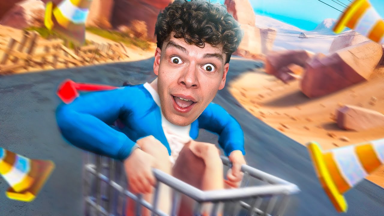 Ich werde Profi-Rennfahrer im Einkaufswagen…