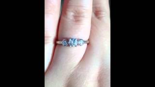Beautiful Diamond Solitaire Heart Accent Engagement Ring 1/3 CTW 14K White Gold! Wealth