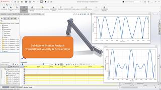Solidworks Motion Study - Find Translational Velocity & Acceleration in Solidworks