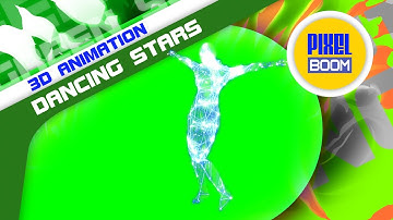 3D Animation Silhouette Dancing Stars - Footage PixelBoom