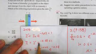 Book 9 Chapter 3 3.1-3 half value thickness of X ray ( calculation example)