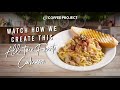 Creamy carbonara pasta from coffee project