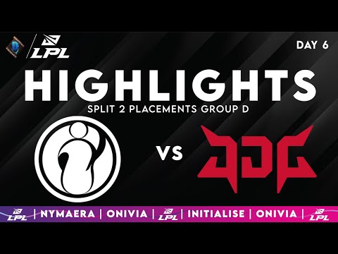 IG vs JDG Highlights | LPL Split 2 Placements Group D | Invictus Gaming vs JD Gaming by Onivia