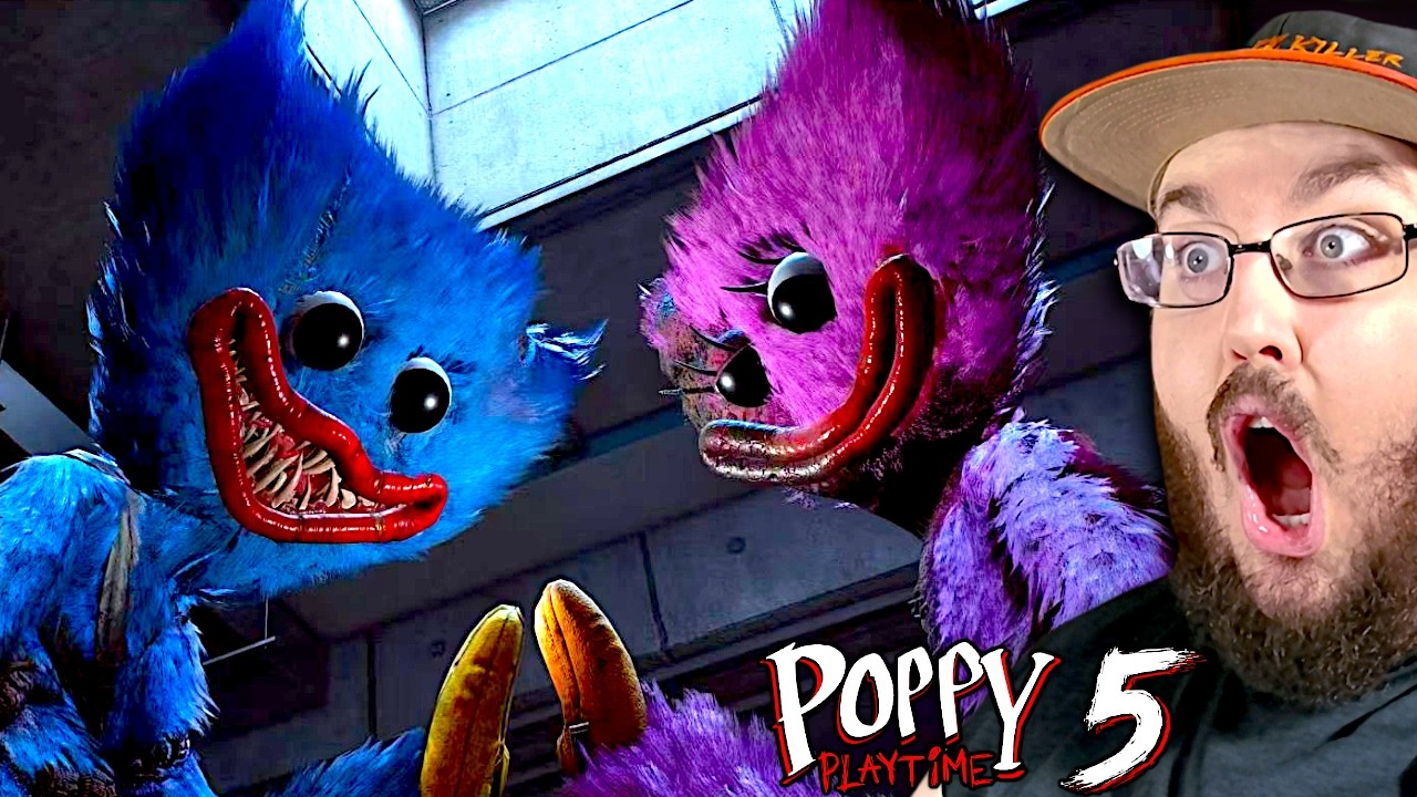 Poppy Playtime: Chapter 5 - HUGGY WUGGY FIGHT, THE PROTOTYPE REVEAL, DEATHS & ENDING REACTION!!!