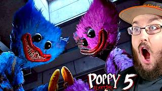 Poppy Playtime: Chapter 5 - HUGGY WUGGY FIGHT, THE PROTOTYPE REVEAL, DEATHS & ENDING REACTION!!!