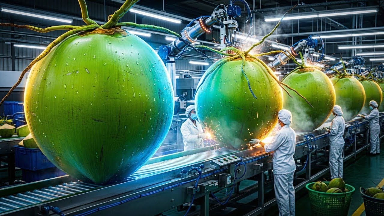 Inside a Modern Coconut Processing Factory – From Raw to Finished (Full ...