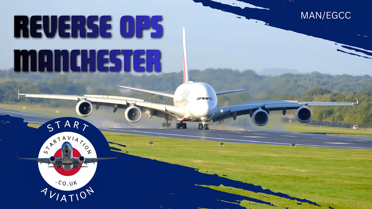 Reverse Ops ✈️ Sunny Departures & Arrivals at Manchester 05L/05R