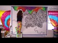 TRIPPY SHARPIE WALL DRAWING! (time-lapse)