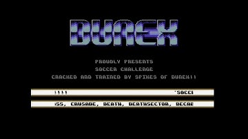 Dunex intro - Soccer Challenge C64