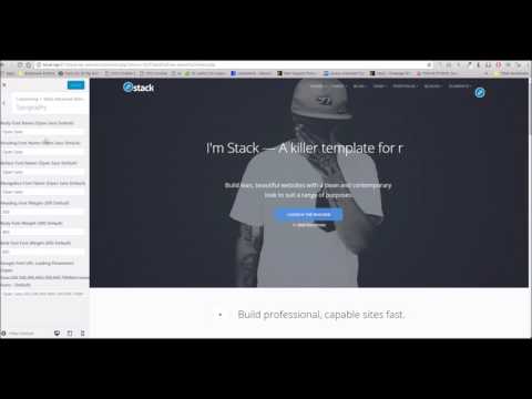 Stack WordPress Theme - Advanced Styling Options Overview