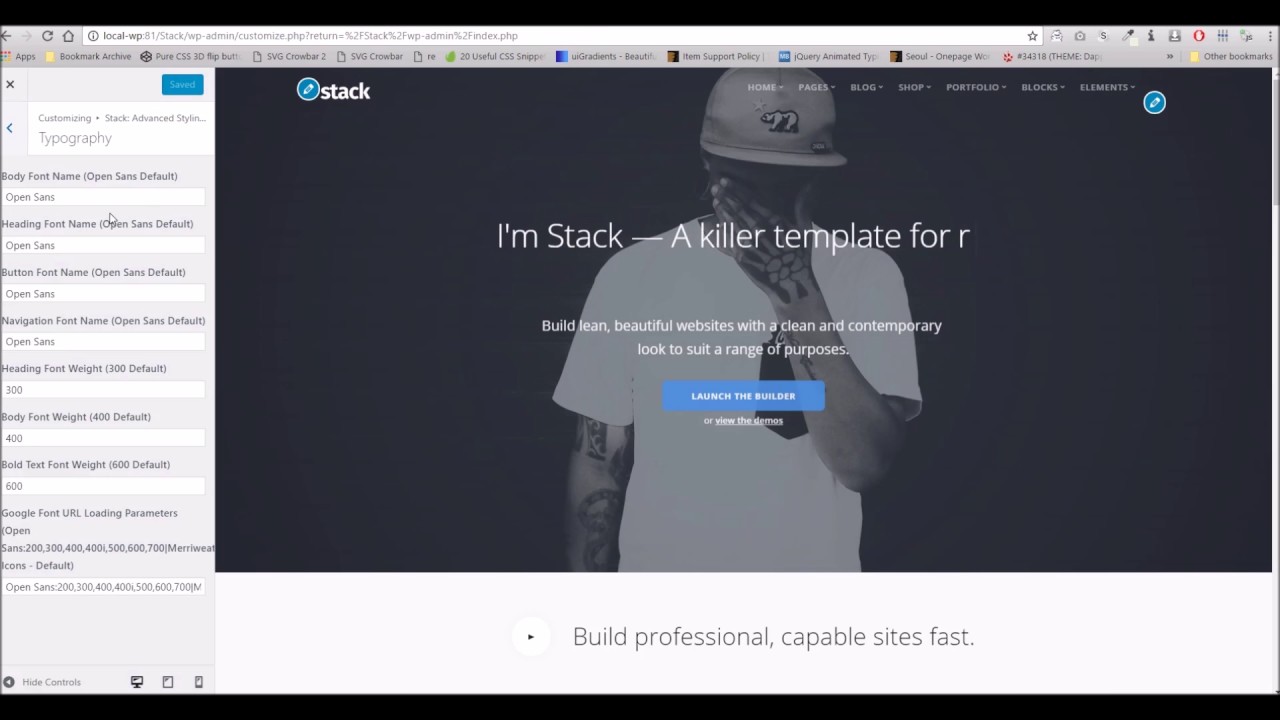Stack WordPress Theme - Advanced Styling Options Overview - YouTube