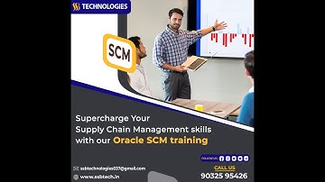 Oracle Fusion SCM (Supply Chain Management) Demo-By Real Time Expert From SSB Technologies Hyderabad