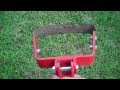 Stirrup hoe demonstration for a garden