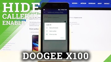 How to Make Number Private in Doogee X100 - Show / Hide Caller ID