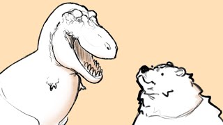 Tyrannosaurus Vs Grizzly Bear Animated