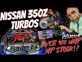 Nissan 350z Turbos, what power can you get with a stock block?! EPISODE 2 350z mods. IN 4K