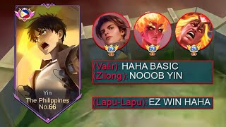 WHEN SUPREME YIN DOMINATE THIS GLOBAL ARROGANT ENEMIES!! (Absolute Cinema🔥) - Mobile Legends screenshot 3