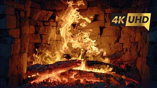 🔥 The Best Relaxing Fireplace 4K Video With Crackling Fire Sounds 3 Hours 🔥 Cozy Fireplace Ambience