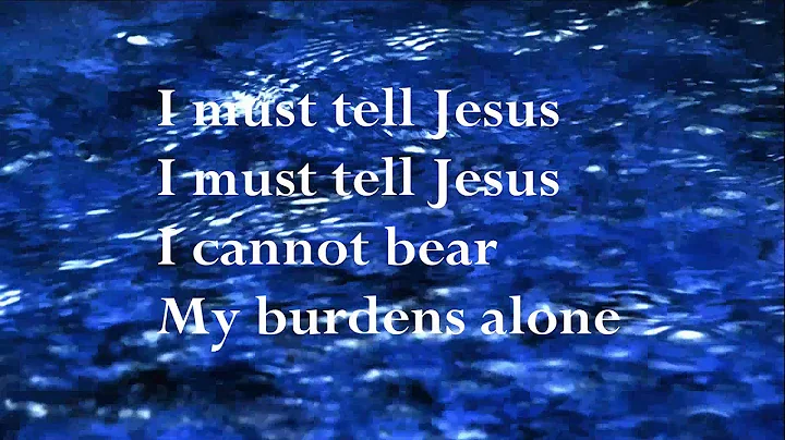 I must tell Jesus (w/lyrics) by Mary Barrett