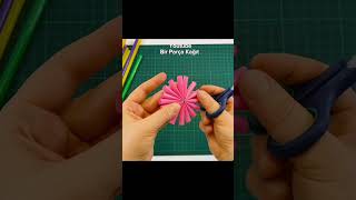 Easy Crafts - Flowers with Drinking Straw #shorts #diy