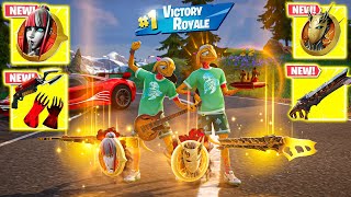 SUMMER VIBES ZIGGY DUO vs ALL BOSSES, MYTHIC WEAPONS & NEW MEDALLIONS ( NEW! Fortnite Chapter 6 )