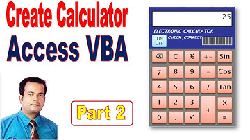 How to create calculator in access VBA P-2