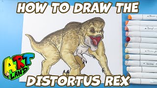 Comment Dessiner Distortus Rex Jurassic World  Rebirth