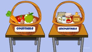 Countable and Uncountable nouns | Grammar with examples | Learn English for Kids