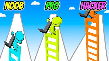 NOOB vs PRO vs HACKER - Ladder Race