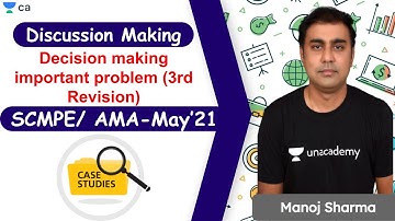 Decision Making  Important Problem | 3rd Revision | SCMPE / AMA  May