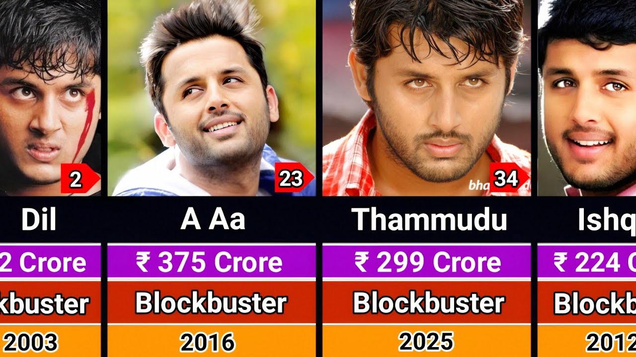 Nithin Reddy Hits and Flops Movies List 2002-2025 | Nithin Reddy All ...