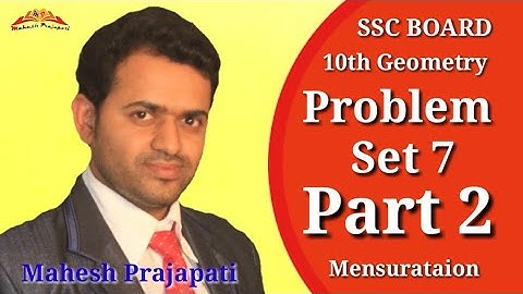 10th Geometry Problem Set 7 Part 2 | Mensurataion | Mahesh Prajapati