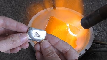 Casting Silver YouTube Play Button