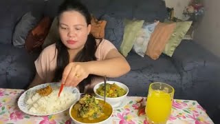 Pork curry सिमी र आलु bhat nepali mukbang