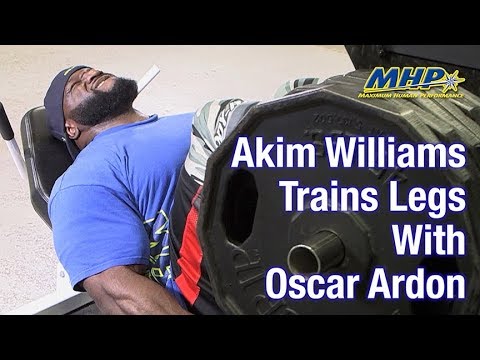 Akim Williams Trains Legs With Oscar Ardon For The 2019 Arnold Classic