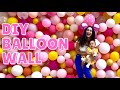 Art Mom Vlog 6: HUGE DIY Balloon Wall (Full 2 Car Garage Door!)