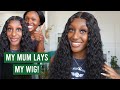 WATCH MY MUM LAY MY WIG FROM START TO FINISH! *full tutorial* | ft Asteria hair