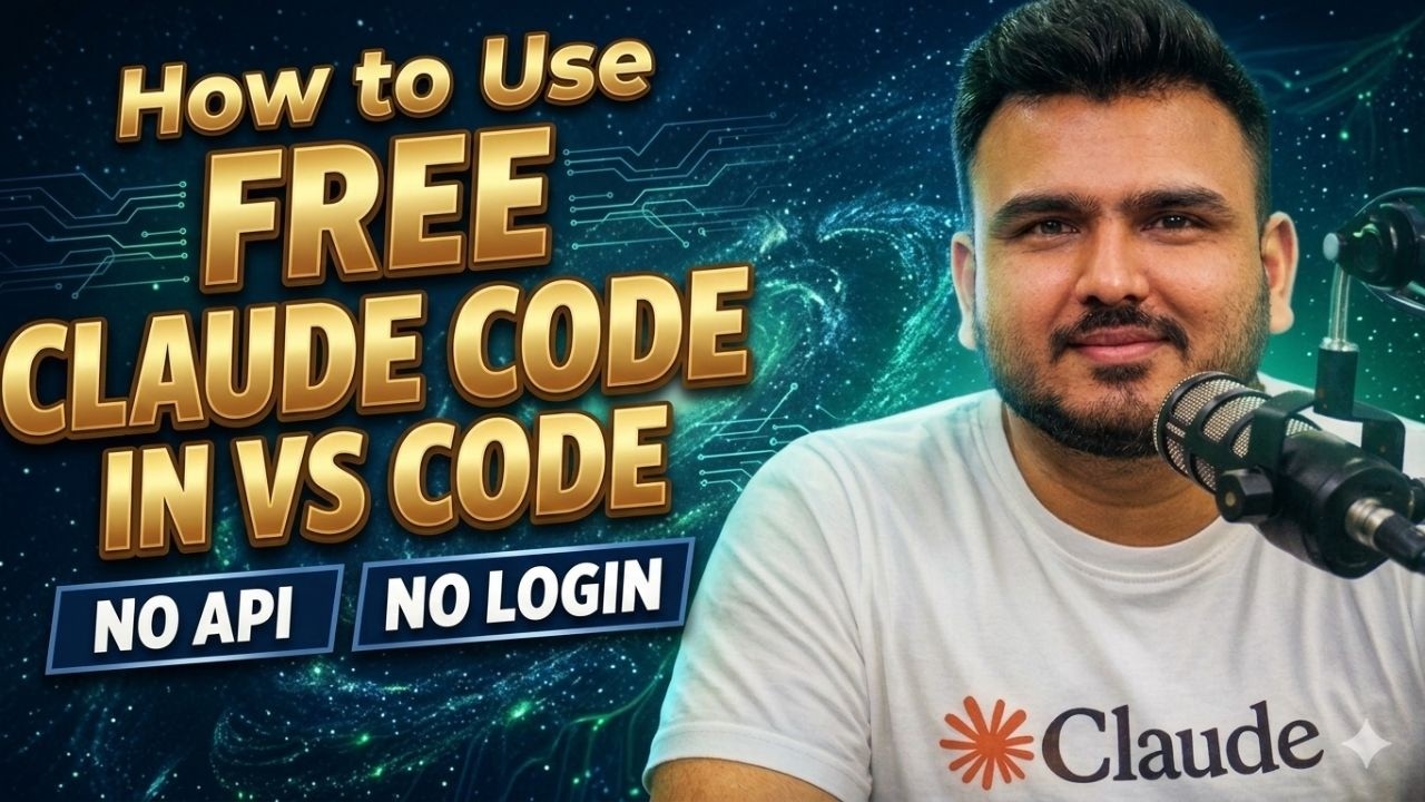 How to Use Claude Code in VS Code for FREE in 2026 (NO LOGIN, NO API ...