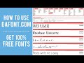 How To Get FREE Commercial Use Fonts From Dafont for your Cricut Business