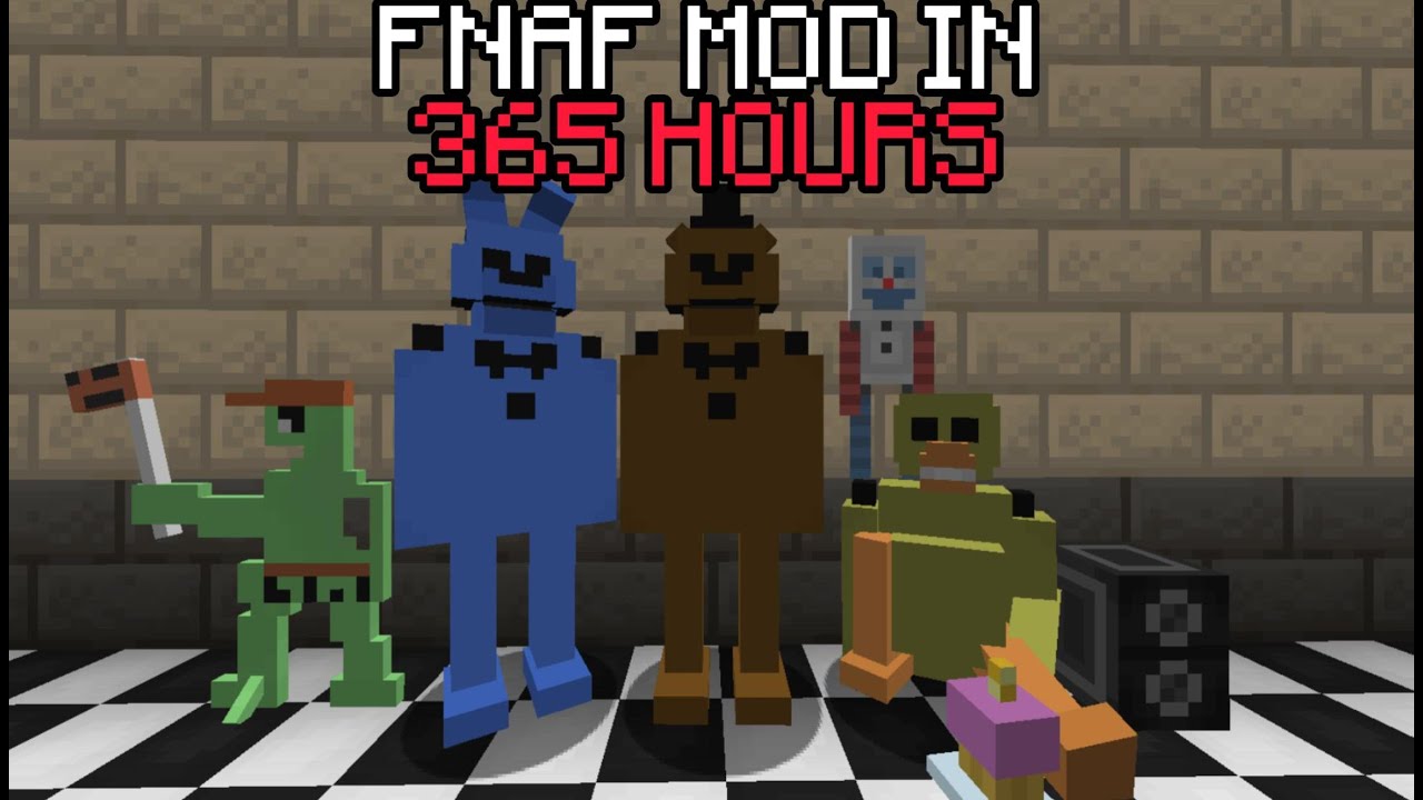 I Added FNAF to Minecraft in 365 Hours
