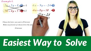 Solving simultaneous equations by Elimination - Systems of equations by Elimination