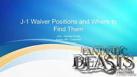 J-1 Waiver Positions and Where to Find Them
