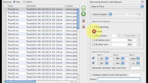 File Renamer for Mac - How to add system date attributes in file names