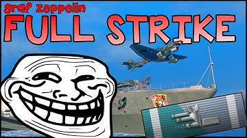 Graf Zeppelin first Attack FULL STRIKE - AMAZING - World of Warships