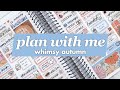 PLAN WITH ME | Whimsy Autumn (Plannerface)