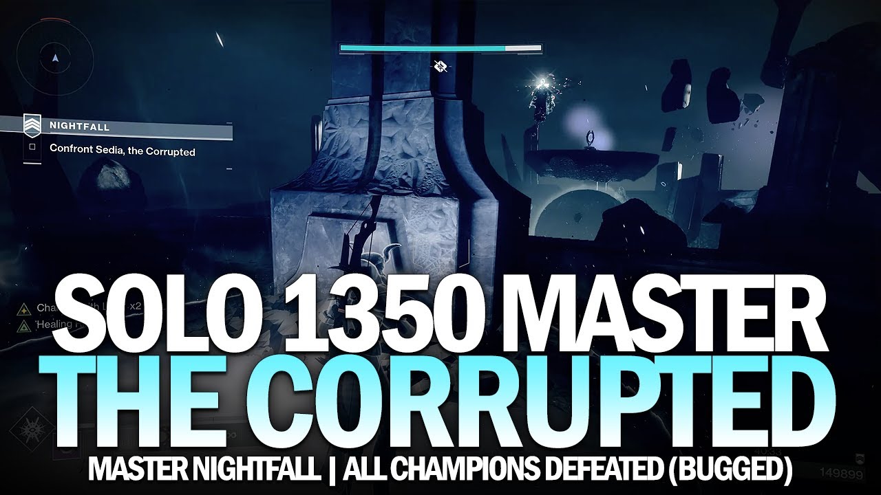 Solo 1350 Master Nightfall - The Corrupted (All Champions Defeated) [Destiny 2]