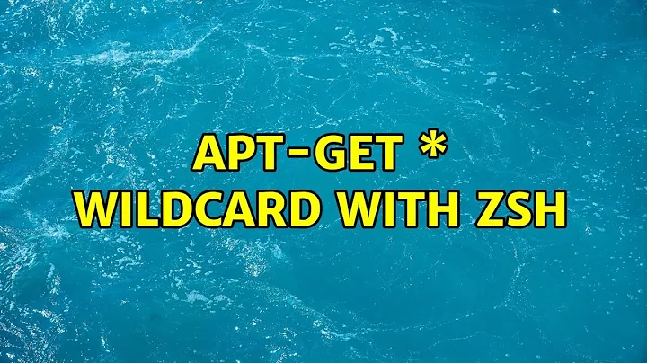 Ubuntu: Apt-get \* wildcard with ZSH (3 Solutions!!)