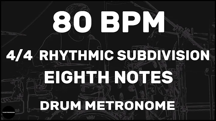 Eighth Notes | Drum Metronome Loop | 80 BPM