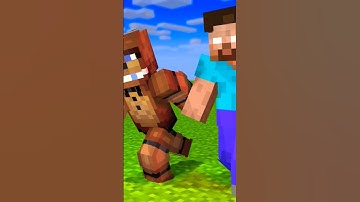 Herobrine chess Freddy Fazbear in normal speed | Minecraft animation|#meme #virel #shorts #herobrine
